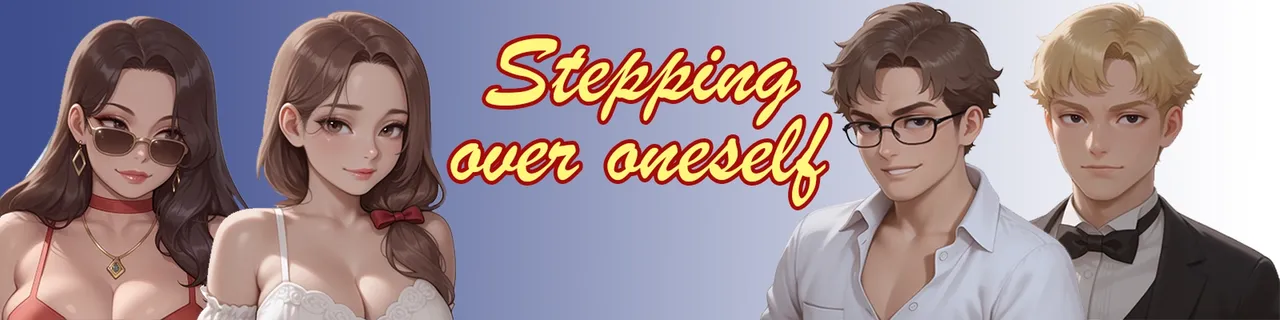Stepping Over Oneself Banner